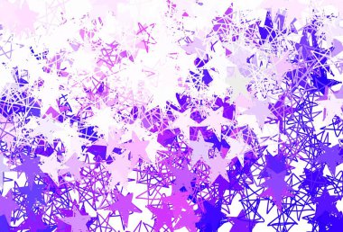 Açık Kırmızı, parlak yıldızlı sarı vektör düzeni. Bulanık dekoratif dizayn yıldızlı basit bir stilde. Astroloji web siteleri için desen.