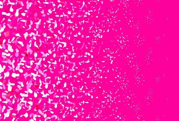 Luz Púrpura Patrón Vectorial Rosa Con Esferas Burbujas Borrosas Sobre — Vector de stock