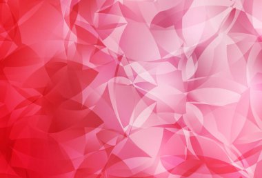 Açık kırmızı vektör düşük polimerli arka plan. Üçgenli renkli soyut çizimler. İşiniz için yepyeni bir tasarım..