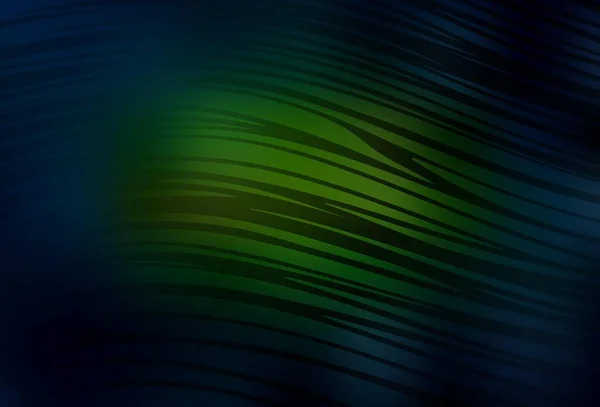 Темно Зеленый Желтый Векторный Фон Изогнутыми Линиями Современная Абстрактная Градиентная — стоковый вектор