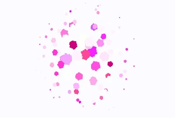 Rose Clair Texture Vectorielle Rouge Aux Formes Abstraites Illustration Avec — Image vectorielle