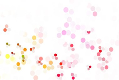 Açık yeşil, diskli kırmızı vektör dokusu. Parlak renkli soyut çemberlerin olduğu bir resim. İş ilanınız için tasarım.