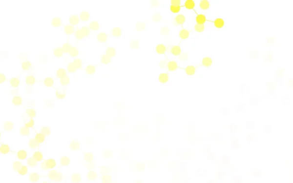Світло Оранжевий Векторний Фон Формами Штучного Інтелекту Абстрактна Ілюстрація Посиланнями — стоковий вектор