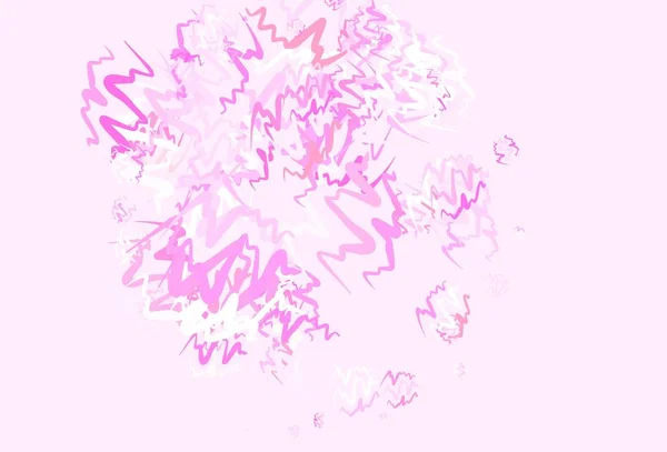 Světlé Růžové Vektorové Pozadí Ohnutými Čarami Kreativní Ilustrace Polotónovém Stylu — Stockový vektor