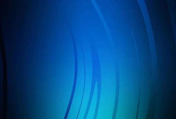 Fond Vectoriel Bleu Foncé Avec Lignes Courbes Illustration Colorée Flambant — Image vectorielle