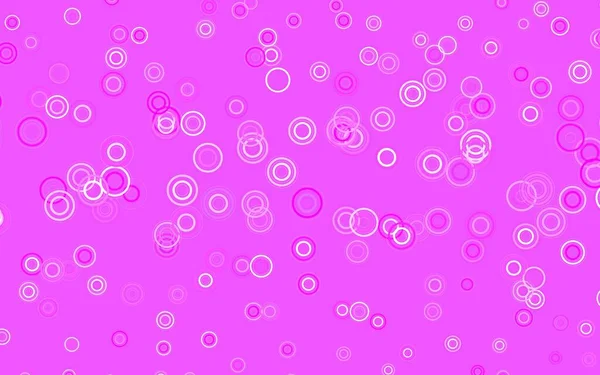 Светло Розовый Векторный Фон Точками Размытые Пузыри Абстрактном Фоне Красочным — стоковый вектор