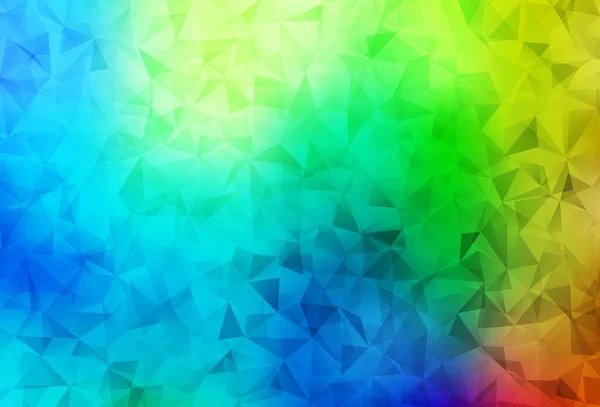 Dark Multicolor Vector Low Poly Textur Polygonale Abstrakte Illustration Mit — Stockvektor