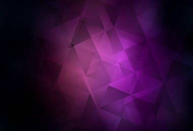 Koyu Mor vektör çokgen şablonu. Soyut ve üçgenli renkli çizimler. Marka kitabınız için yeni şablon.