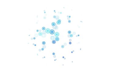 Lekeli hafif Mavili vektör arkaplanı. Bulanık dekoratif tasarım baloncuklu soyut tarzda. Poster ve web siteleri için tasarım.