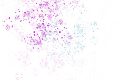 Açık pembe, soyut şekilli mavi vektör arkaplan. Rastgele şekillerle soyut tarzda dekoratif tasarım. İşiniz için en iyi akıllı tasarım.