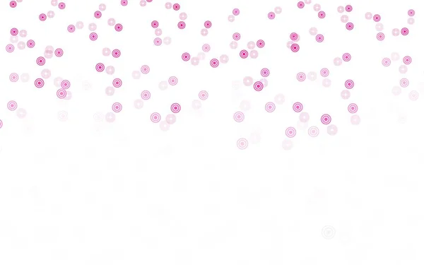 Patrón Vectorial Rosa Claro Con Esferas Hermosa Ilustración Color Con — Vector de stock