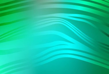 Açık yeşil çizgili vektör deseni. Çağdaş gradyan soyut çizgileri olan çizimler. Tasarımınız için desen.