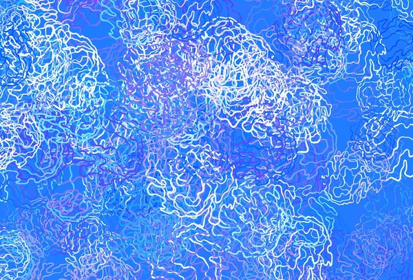 Rosa Claro Textura Vectorial Azul Con Discos Líneas Hermosa Ilustración — Vector de stock
