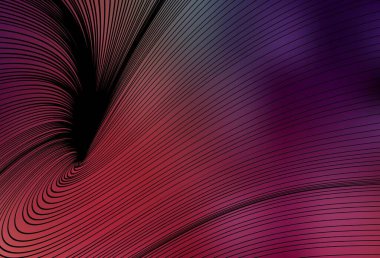 Açık Pembe, eğri çizgileri olan kırmızı vektör arkaplan. Eğilimli soyut bir çizim. Marka kitabı için şık bir desen.