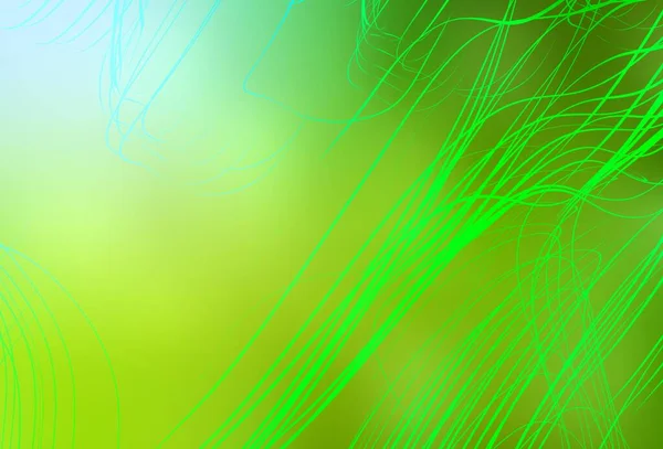 Hellgrüne Gelbe Vektor Abstrakte Helle Textur Bunte Abstrakte Illustration Mit — Stockvektor