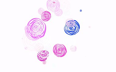 Açık renkli vektör, güllü zarif duvar kağıdı. Renkli, soyut karalama çiçekleri olan bir resim. Duvar kağıdı tasarımınız için yeni bir doku.