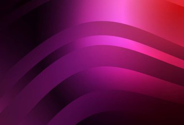 Koyu mor, eğri çizgileri olan pembe vektör düzeni. Yaratıcı illüstrasyon, yarım tonlu ve eğimli. Reklamınız için yepyeni tasarım..