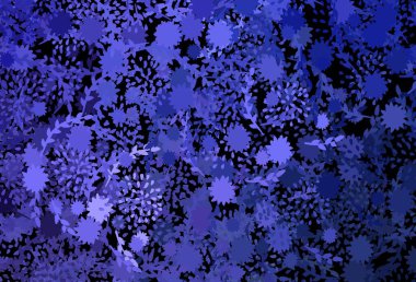 Kaotik şekilli koyu mor vektör şablonu. Soyut tarzda rengarenk gradyan şekilleri olan bir resim. Kartvizitiniz için modern tasarım.