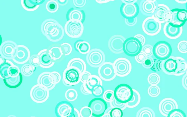 Hellgrüne Vektorkulisse Mit Punkten Glitzernde Abstrakte Illustration Mit Verschwommenen Regentropfen — Stockvektor