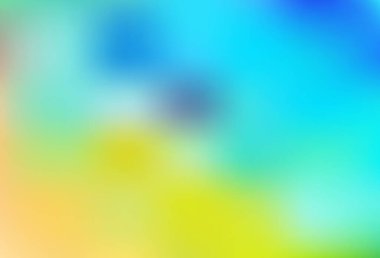 Açık mavi, sarı vektör renkli bulanık arkaplan. Yaratıcı illüstrasyon, yarım tonlu ve eğimli. İşiniz için en iyi bulanık tasarım..