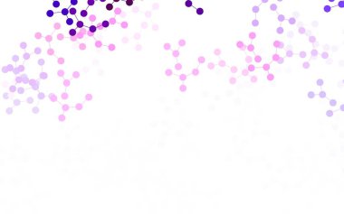 Yapay zeka ağıyla açık pembe vektör deseni. Renkli yapay zeka yapısı, eğimli çizgiler ve noktalar. Zeka ve yenilik reklamları için şablon.