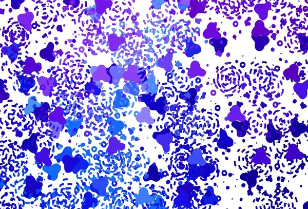 ライトピンク メンフィスの形をしたブルーベクトルの背景 抽象的なスタイルでカラフルなグラデーションのイラスト 携帯電話の背景 — ストックベクタ