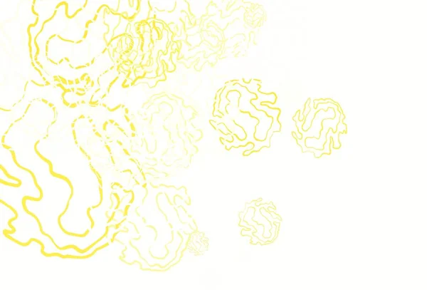 Светло Желтый Векторный Отрезок Точками Линиями Круги Линии Красочным Градиентом — стоковый вектор
