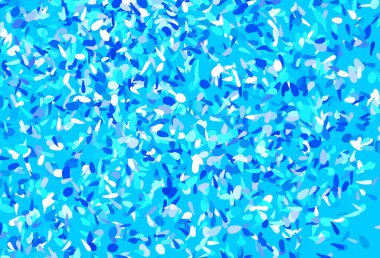 Yapraklı hafif Mavili vektör zarif arkaplan. Karalama tarzında yaprakları olan belirsiz bir çizim. İşiniz için yepyeni bir tasarım..