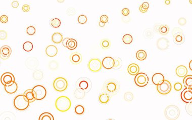 Kabarcıklı açık sarı vektör arkaplanı. Bulanık yağmur damlaları olan soyut bir çizim. Reklamlar, broşürler için desen.