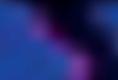Koyu pembe, mavi vektör renkli bulanık fon. Görüntü stili ve gradyanı olan yeni renkli çizimler. Marka kitabı için zarif bir arkaplan.