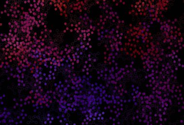 Koyu pembe, yapay zeka kavramına sahip sarı vektör dokusu. Renkli yapay zeka yapısı, eğimli çizgiler ve noktalar. Bilim için desen, geleceksel tasarımlar..