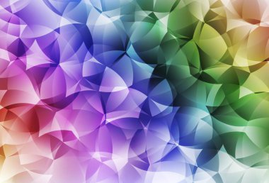 Işık Çokrenkli vektör soyut çokgen şablonu. Gradyanı olan üçgen geometrik örnek. Marka kitabınız için yeni şablon.