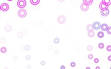 Açık mavi, diskli kırmızı vektör dokusu. Soyut arka planda bulanık kabarcıklar ve renkli gradyan. Poster ve web siteleri için tasarım.