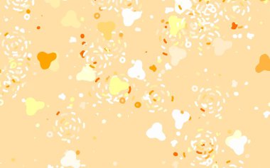 Soyut şekilli Light Orange vektör arkaplanı. Modern tarzda değişen renkli kaotik formlar. İşiniz için en iyi akıllı tasarım.