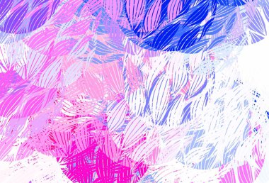 Rastgele şekilli açık pembe vektör deseni. Rastgele şekillerle soyut tarzda dekoratif tasarım. Web siteniz için basit tasarım.