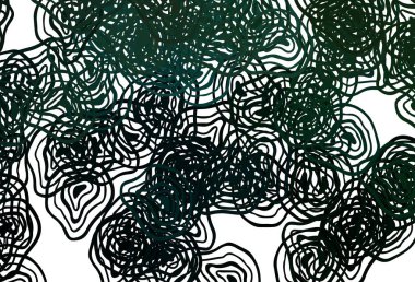 Açık yeşil çizgili vektör deseni. Renkli çizgileri ve şekilleri olan bir örnek. İşiniz için yepyeni bir tasarım..