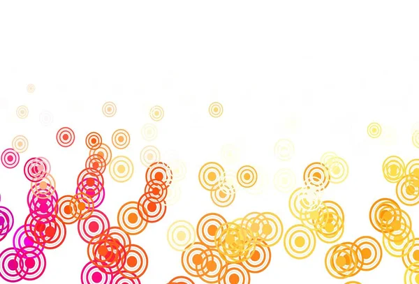 Modèle Vectoriel Orange Clair Avec Sphères Lignes Illustration Avec Des — Image vectorielle