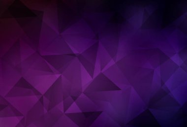 Koyu pembe vektör çokgen arka plan. Yarım ton şeklinde, üçgenli yaratıcı illüstrasyon. Web siteniz için yeni bir doku.