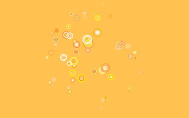 Açık Turuncu vektör arkaplan ve noktalar. Soyut arka planda bulanık kabarcıklar ve renkli gradyan. Güzel web siteleri için desen.