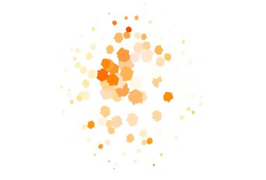 Soyut şekilli Light Orange vektör arkaplanı. Renkli rastgele şekillerle modern soyut illüstrasyon. Duvar kağıtları için zarif tasarım.