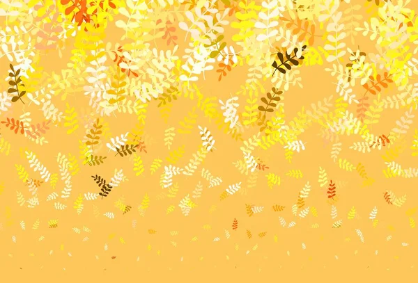 Açık Turuncu Vektör Deseni Yapraklarla Karalıyor Origami Tarzındaki Yaprakların Gradyanlı — Stok Vektör