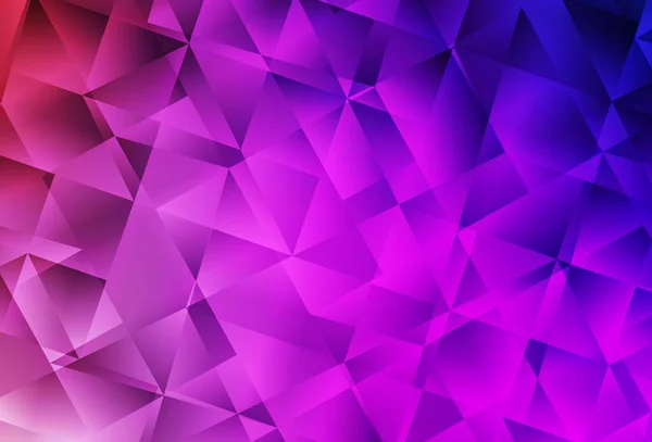 Luz Púrpura Rosa Vector Triángulo Mosaico Fondo Una Ilustración Color — Vector de stock