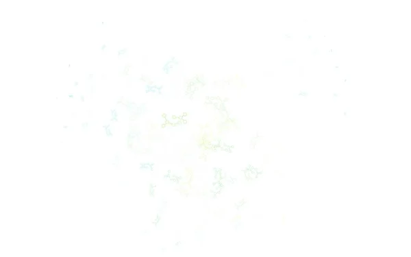 Bleu Clair Fond Vectoriel Vert Avec Des Formes Intelligence Artificielle — Image vectorielle