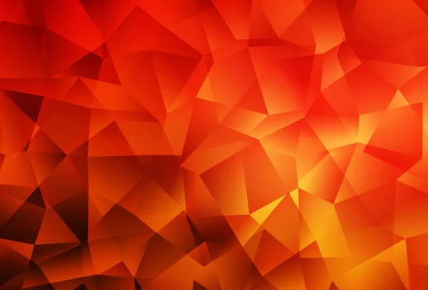 ライトレッドベクトル低ポリレイアウト 三角形とハーフトーンスタイルで創造的なイラスト ブランドブックの背景のパターン — ストックベクタ