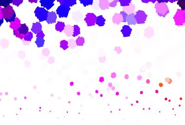 Açık mavi, rastgele şekilli kırmızı vektör deseni. Modern tarzda değişen renkli kaotik formlar. Bir cep telefonu için arka plan.