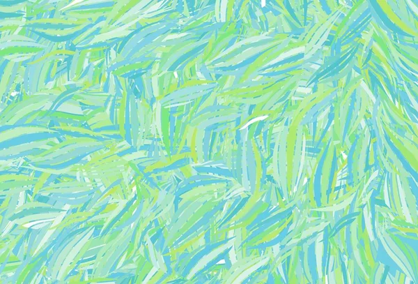 Açık mavi, soyut şekilli yeşil vektör dokusu. Modern tarzda değişen renkli kaotik formlar. Duvar kağıtları için zarif tasarım.