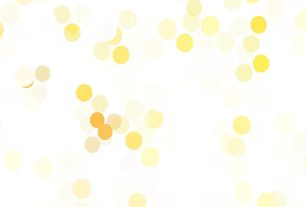 Světle Oranžová Vektorová Šablona Kruhy Rozmazané Bubliny Abstraktním Pozadí Barevným — Stockový vektor