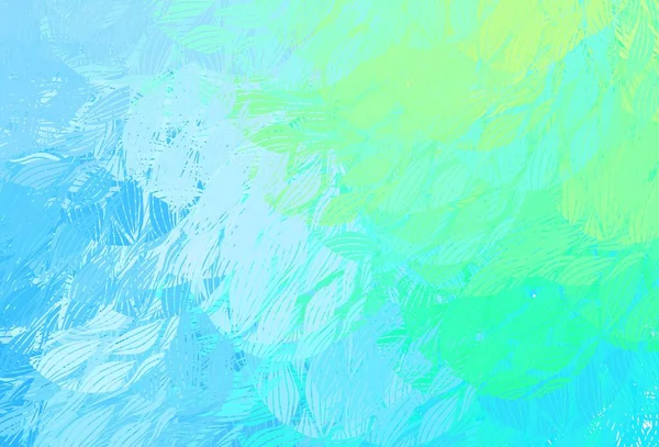 Bleu Clair Fond Vectoriel Vert Avec Des Formes Abstraites Illustration — Image vectorielle