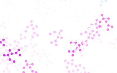 Açık Pembe, yapay zeka yapısına sahip mavi vektör şablonu. Renkli yapay zeka yapısı, eğimli çizgiler ve noktalar. Zeka ve yenilik reklamları için şablon.