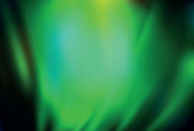 Koyu yeşil vektör bulanık desen. Görüntü stili ve gradyanı olan yeni renkli çizimler. İş tasarımınız için yeni biçim.